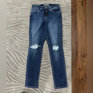 Levi high rise premium skinny jeans